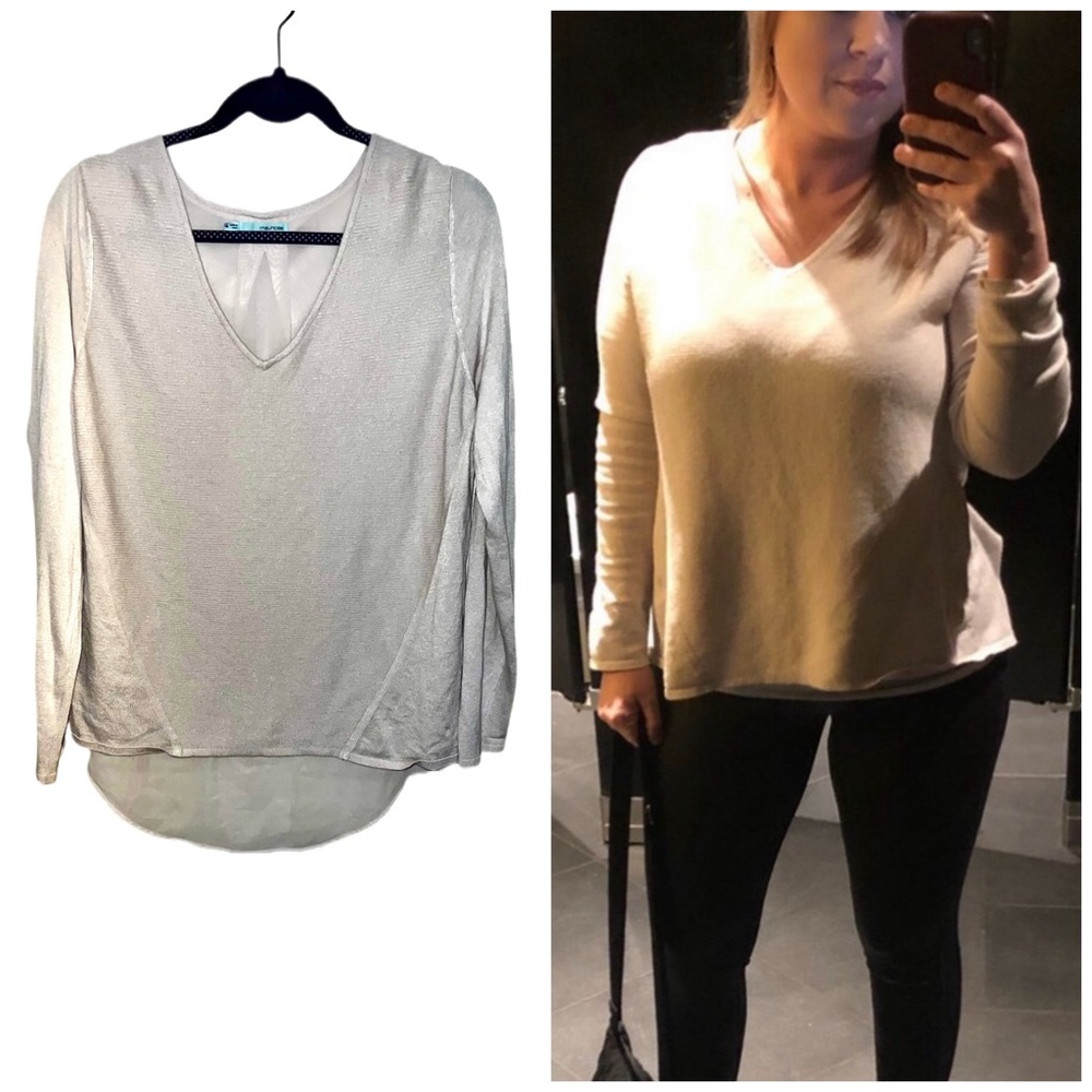 Maurice’s lightweight sheer back sweater top size M
